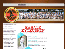 Tablet Screenshot of karatedebica.pl